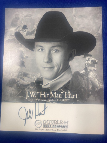 JW Hart signed poster