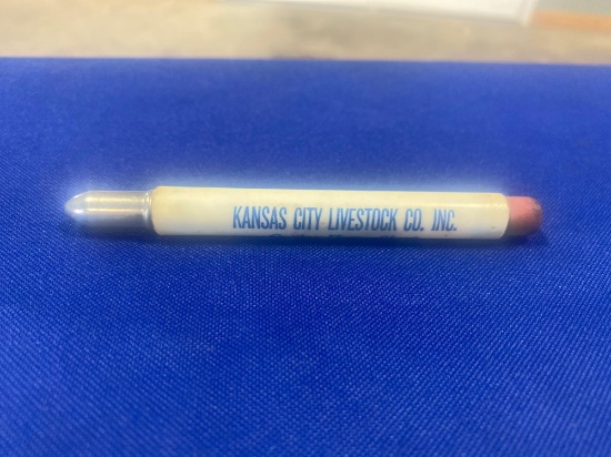 Kansas City stockyards bullet pencil