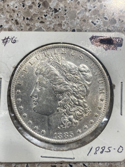 Morgan silver dollar 1885-O