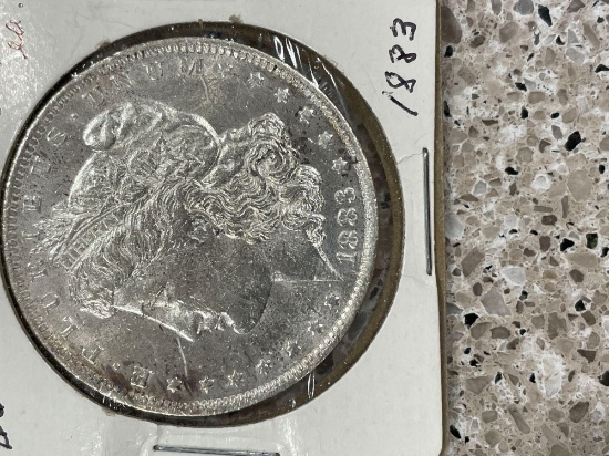 1883-0 Morgan silver dollar