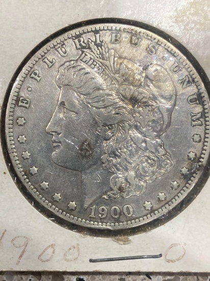 Morgan silver dollar 1900-0
