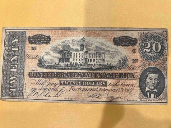 Confederate states of America $20