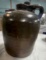 small brown crock jug unmarked