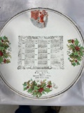 1907 calendar plate
