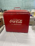 original coca cola cooler with tray