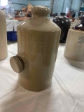 2 pt water crock with cork on the side
