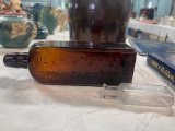 old amber medicine bottle