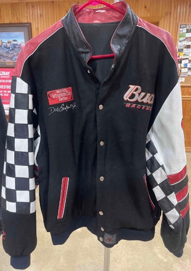 Leather-Dale Earnhardt Jr Bud Racing Jacket