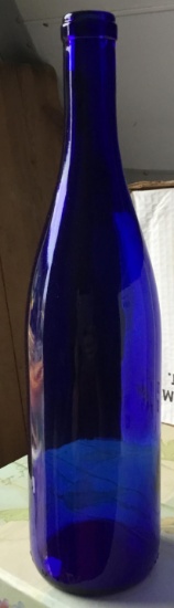 Case Blue Cobalt Wine Bottles