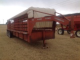 Dugan 6x28 Bar Top Gooseneck Stock Trailer