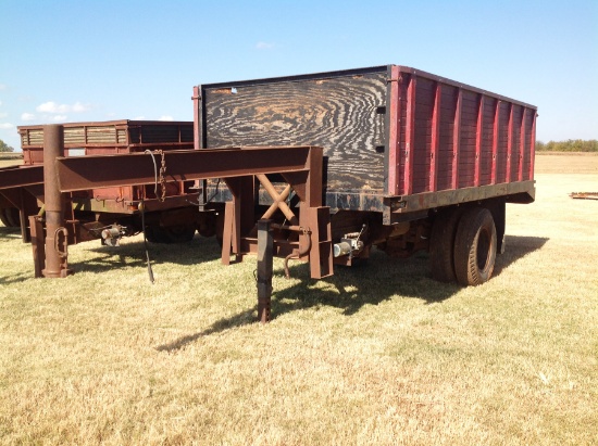 14-ft. Grain Trailer Hydraulic Lift Truck Chassis