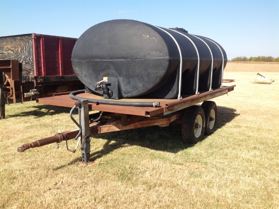 2000-Gal Black Water Tank on Transport Trailer
