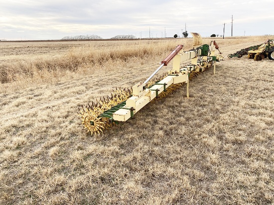 Roll A Cone 7x4 Single Bar Long Top Mast, 8 Row 40" Folding, Rotary Hoe
