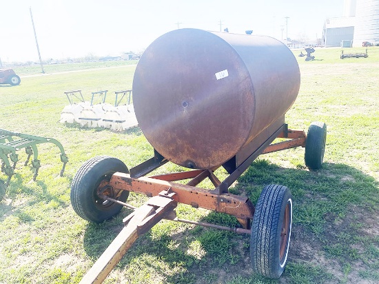 Tank and 4 Wheel Trailer