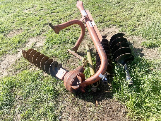 Rhino Post Hole Digger and 3 Augers - 3pt
