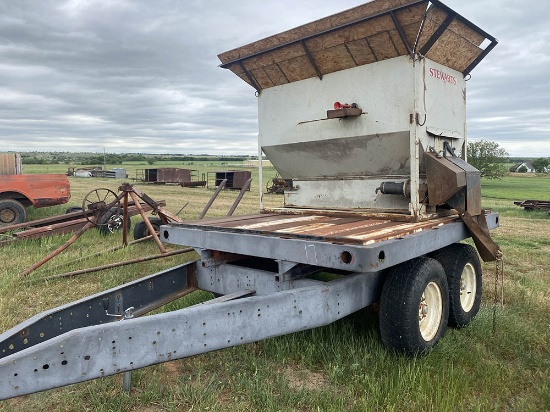 Stewarts Bulk Feeder on Trailer
