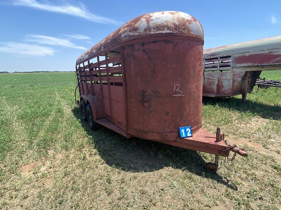 16ft Stock Trailer Bumper Pull/ No Title