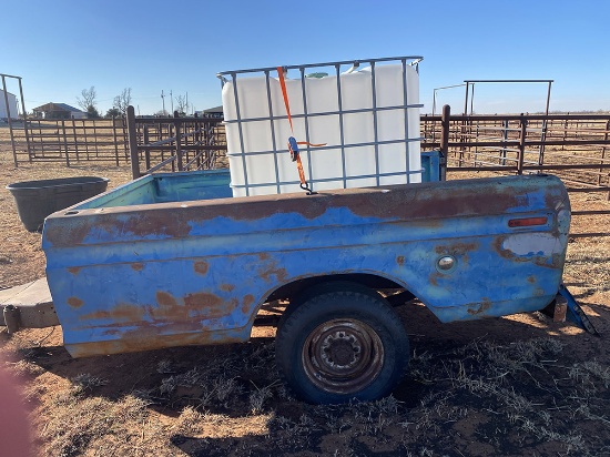 Pickup Bed trailer and tote, No Title