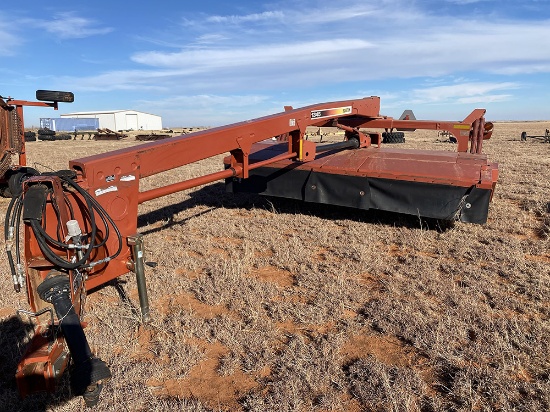 Hesston 1345 Disc Windrower, Newer Turtles and Knifes