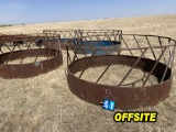 4 Round Bale Feeders,  Times the Money OFFSITE