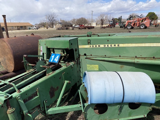 Lot 14, Deere 347 Wire Baler, Working When Parked