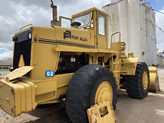 Lot 2, Fiat 945 Wheel Loader (ENGINE ISSUES) Not Running. COOP owned