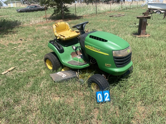 Deere L100 Riding Mower Condition Unknown