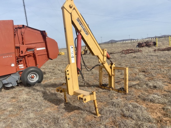 Ag Crane With Bale Forks 3pt And Hydraulics