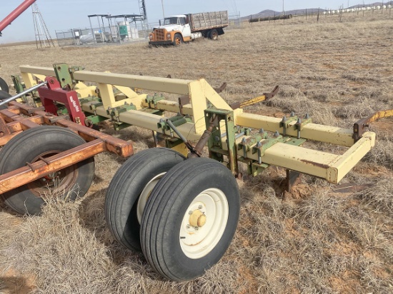 Rac 21ft Sweep Plow 7 Shank 3ft Blades 3pt Dual Gauge Wheels