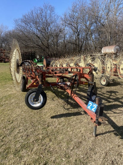 H&S Hay Rake 12 Wheel