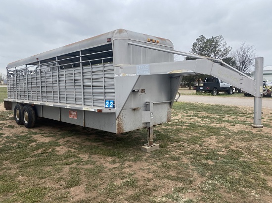 Gooseneck 6x24 Rubber Floor, Bill of sale, No Title