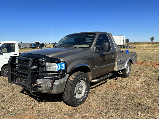2006 Ford F350 Reg. Cab Pickup 4x4, 6.0 Diesel, 185K Showing, SN; 1FTWF31P76EB30214