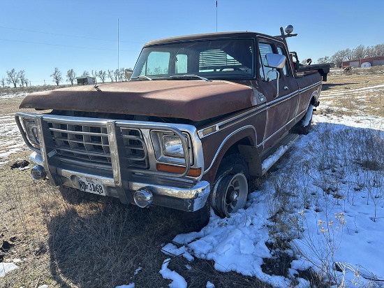 79 Ford F150 4x4 Ext Cab, not running, Bill of Sale