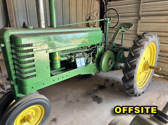 John Deere B - Tractor Ser. 76100- Near New Tires