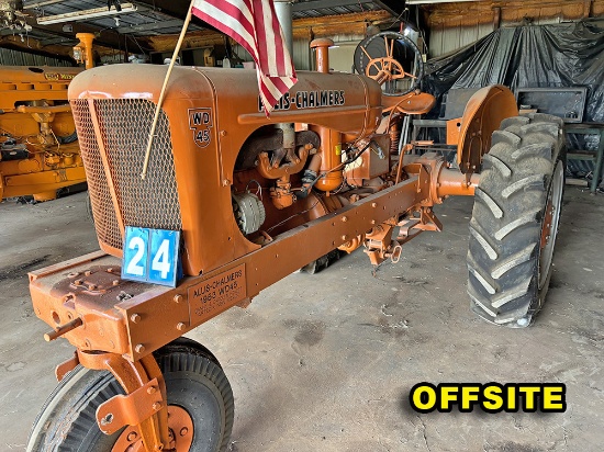 WD 45 Allis Chalmers Tractor Ser. 146779- Near New 13.6-28 Tires