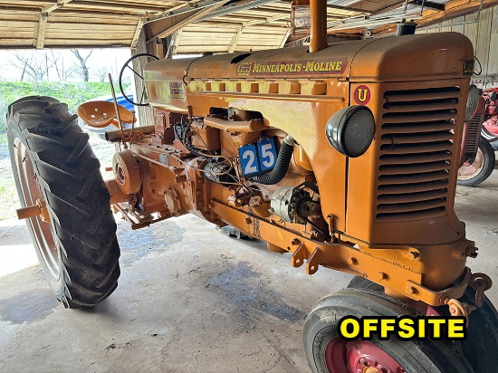 U Moline Tractor- Ser. 01105788- Weather Cracked Tires
