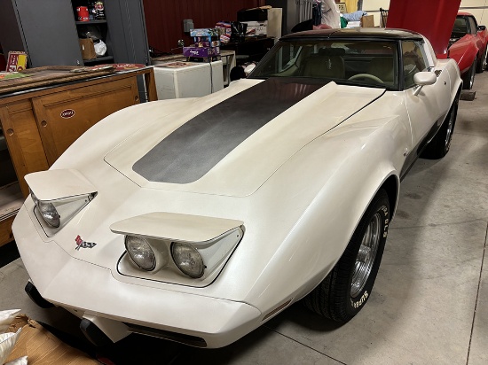 1979 Corvette, White, Vin 409621, brake issue, must be trailered, miles say 35,000 - will be exemp