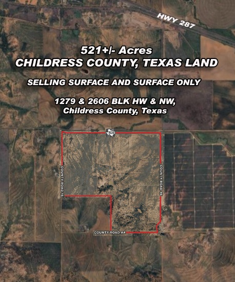 521+/- Acres Childress County, Texas Land