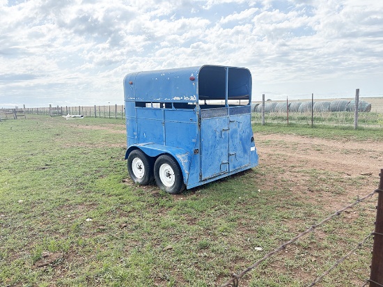 Blue 2 Horse Trailer, No Title
