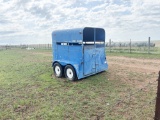 Blue 2 Horse Trailer, No Title