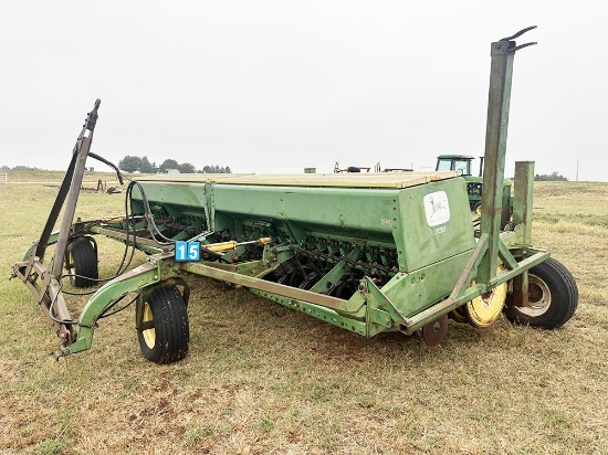 John Deere 9300 Grain Drill, 34 Hole 7 inch Spacing Double Disc, Good Condition.