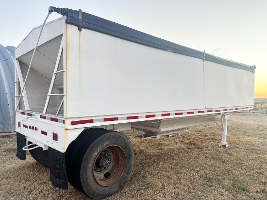 Demco Single Axel Grain Trailer, Roll Over Tarp, Nice. Title