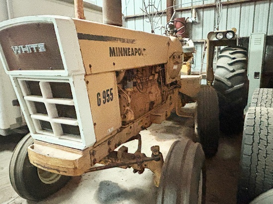 White-Minneapolis Moline, G955 Propane Tractor, Runs & Drives. One of only 58 made
