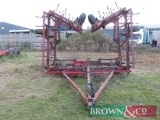 Kongskilde SBC 40 triple K trailed 40ft spring tine cultivator. 112 tines. Serial No.: 2315