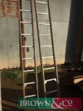 2 x 4m Wooden Ladders