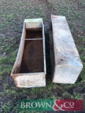 Quantity of steel water troughs (3)
