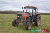 1987 Massey Ferguson 390 with MF880 Loader on 10/00R16 front and 340/85R38 rear wheels and tyres.