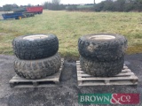 4 16x20 8 stud farm trailer tyres and centres