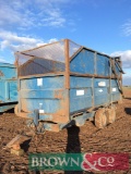 A/S Ace 10t mono trailer with silage sides and self opening door