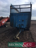 Ken Wooton 10t mono trailer fitted with silage sides and self opening door